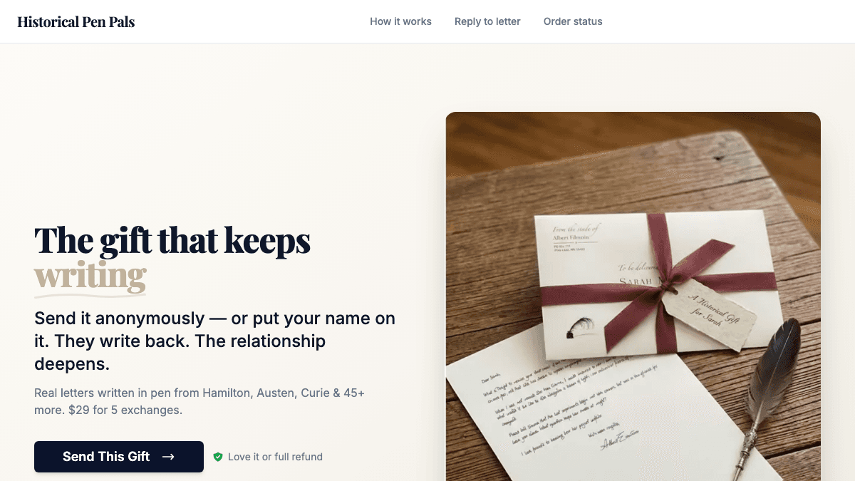 Historical Pen Pals screenshot