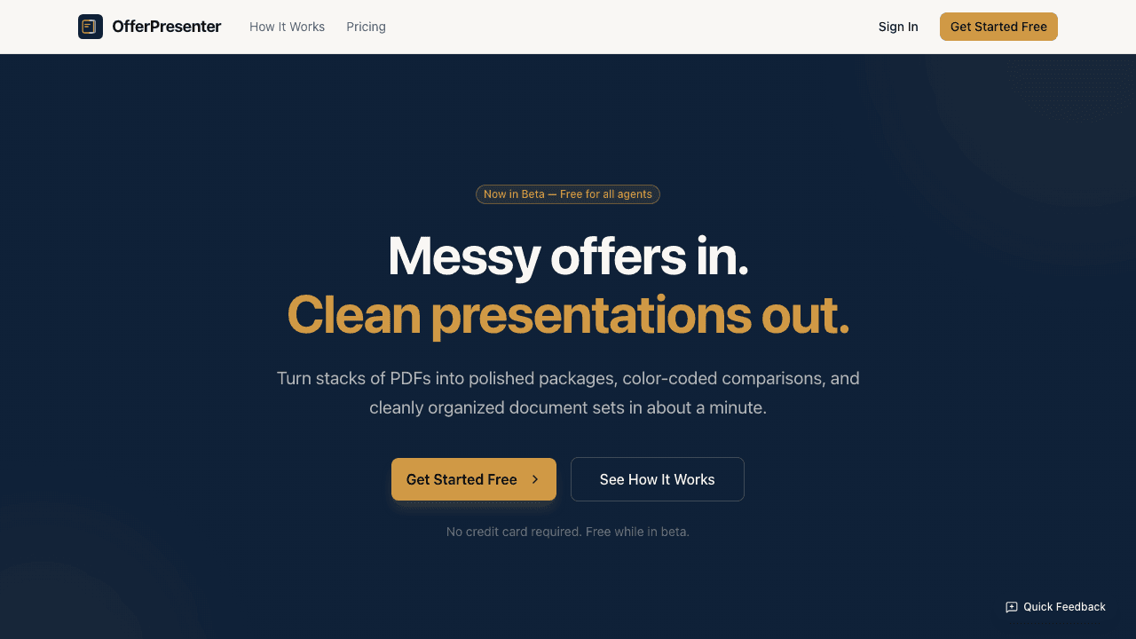 OfferPresenter screenshot